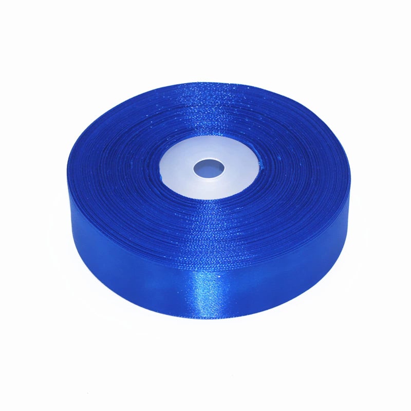 SWTOOL 1" Solid Satin Ribbon 50 Yards Roll for Wedding Details, Sewing Projects, Gift Wrapping, Invitation Embellishments and Crafting Projects Etc (Sapphire Blue) - Image 2